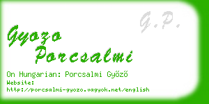 gyozo porcsalmi business card