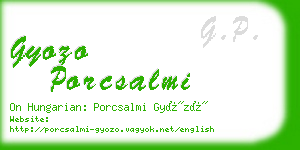 gyozo porcsalmi business card